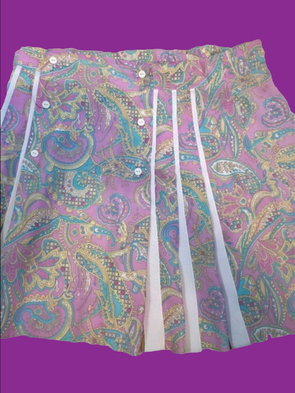 4/$67 Deal! Tail Pink Paisley Pleated Skort